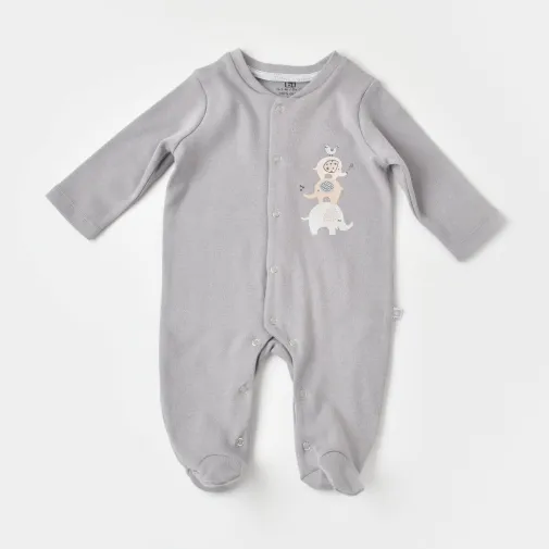 Bibaby Unisex Tulum Elephant In Live Gri