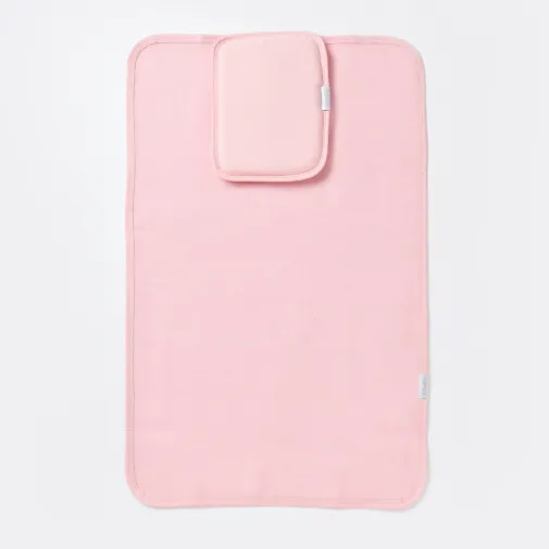 Bibaby Unisex Organik Yastıklı Muşamba Pratik Alt Açma Pembe