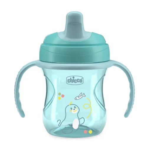 Chicco Yarı Yumuşak Uçlu Alıştırma Bardağı 6+ Ay Erkek Yeni