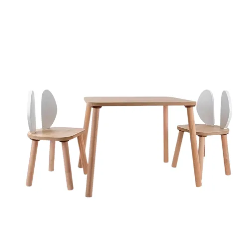 Bee Smart 2 Sandalyeli Masa Seti Safir Meşe