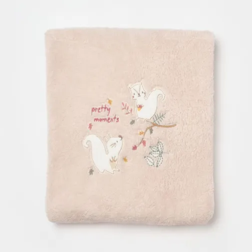 Bibaby Unisex Battaniye Pretty Moments Pembe - Ekru