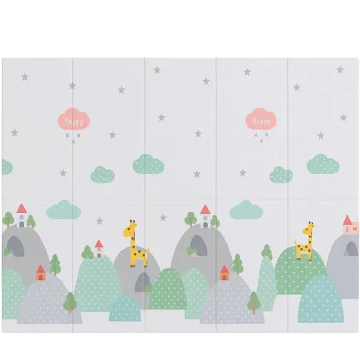 Coolmats Bulutlar-Dağlar Katlanabilir Oyun Matı 200X130X1 Cm