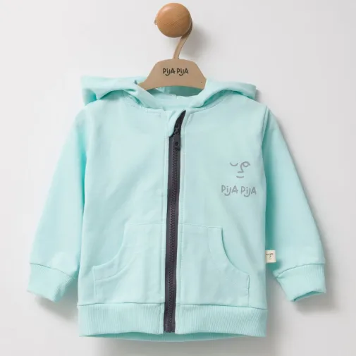 Moi Noi Sweatshirt Fermuarlı Mint