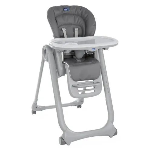Chicco Polly Magic Fonksiyonel Mama Sandalyesi 5 Noktalı Emniyet Kemerli  Kaymaz Ayaklı 8 Kademeli Yükseklik Ayarlı 6 Ay – 15 Kg Dark Grey