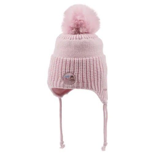 Kitti Kız Bebek Bere Kulaklı Açık Pembe