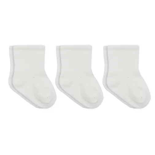 Bistyle Çorap Soket 3Lü Penye Basic Ekru