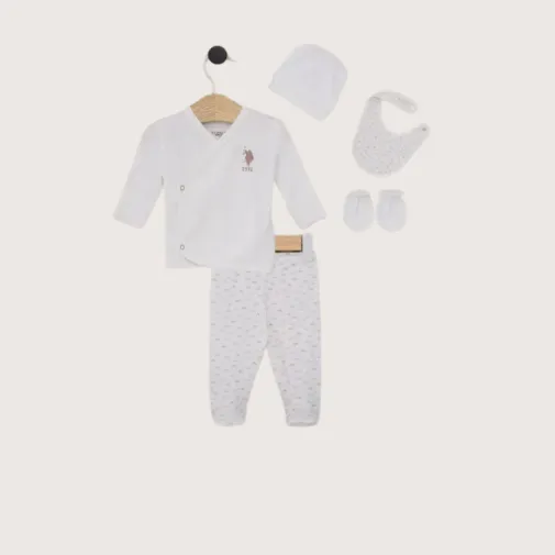 U.s. Polo Erkek Bebek Hastane Çıkışı 5Li Krem