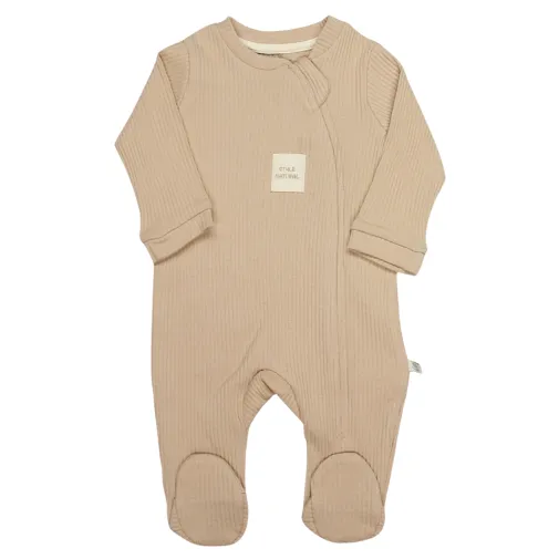 Bistyle Unisex Tulum Fermuarlı Style Natural Bej