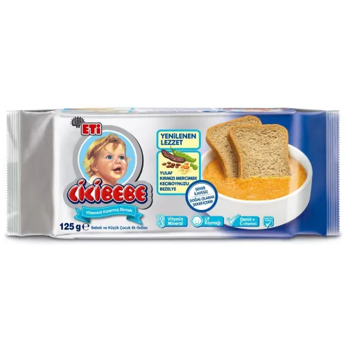 Eti Cicibebe Şekersiz Ekmek 125 Gr