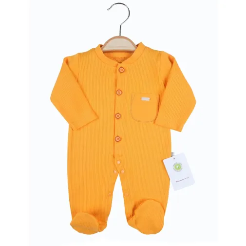 Ciccim Baby Unisex Tulum Patikli Cepli Turuncu