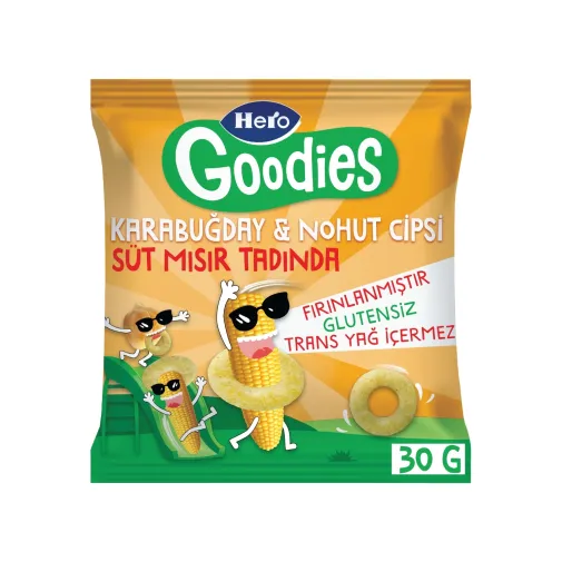 Hero Baby Goodies Süt Mısırlı Cips 30 Gr