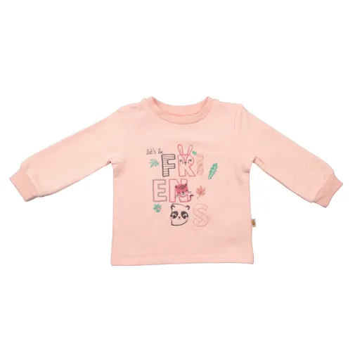 Mini Damla Çocuk Sweatshirt Friend Somon
