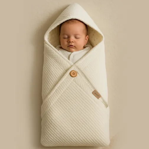 Bistyle Unisex Battaniye Triko Warm Nest Ekru
