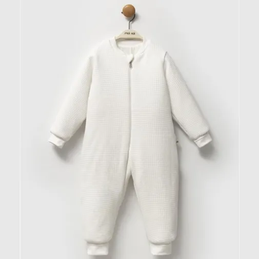 Moi Noi Uyku Tulumu Çoraplı 2,5 Tog Waffle Ekru