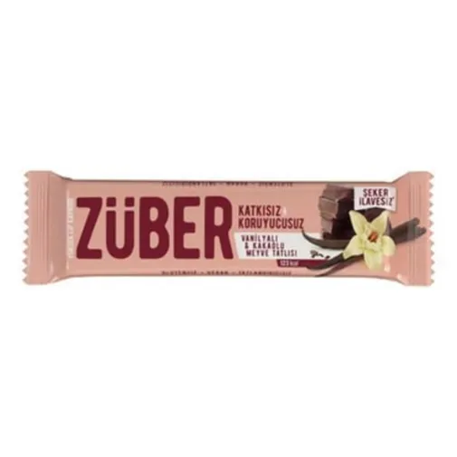 Züber Vanilya Ve Kakaolu Meyve Bar 40Gr