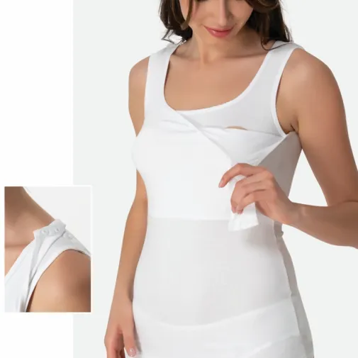 İmer Kalın Emzirme Atleti White /Xxl