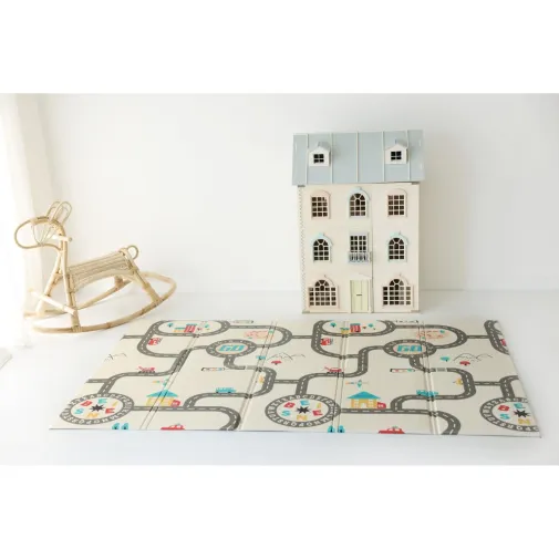 Coolmats Araba Yarışı Katlanabilir Oyun Matı 200X130X1 Cm