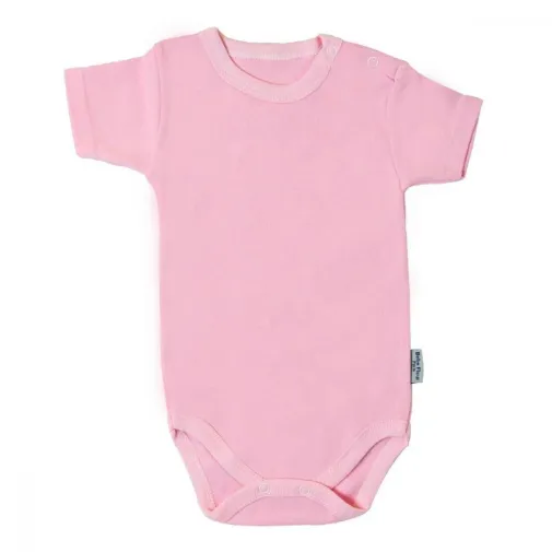 Bebe Fleur Body Kısa Kol İnterlok Bebek Pembe