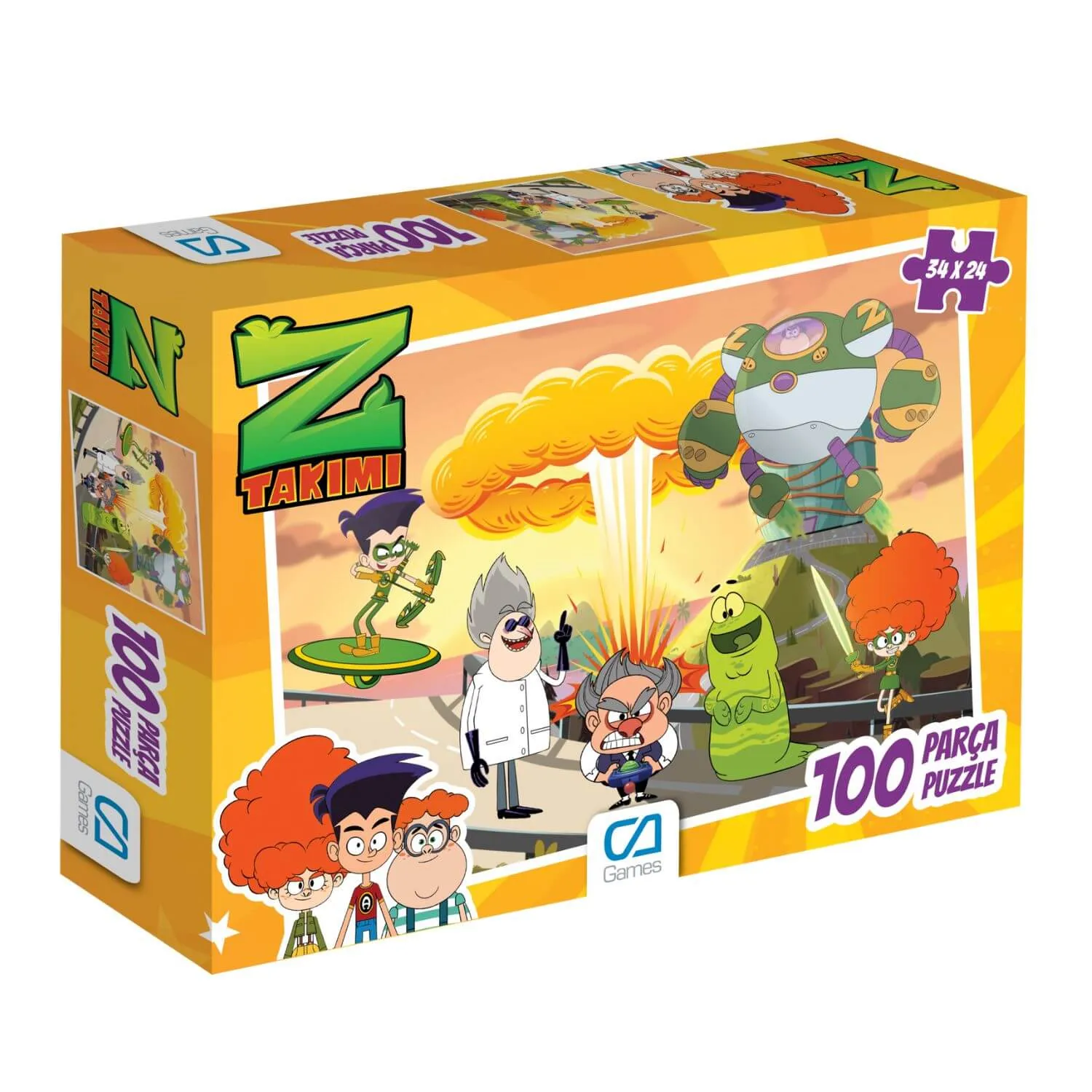 ゲームキャラクター KAZU Ca Games Kuzucuk Puzzle 100 Parça | Babymall