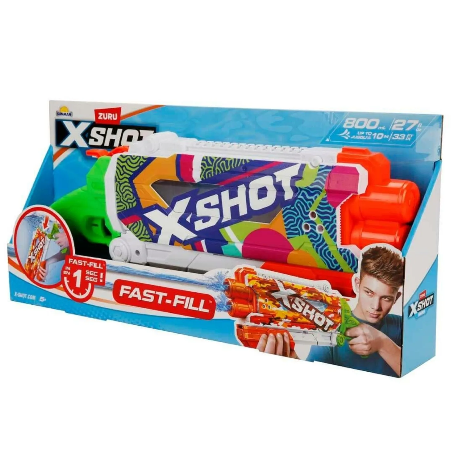 すもも X-Shot Water Su Tabancası Pump Actıon Fast-Fıll Skıns 800Ml | Babymall